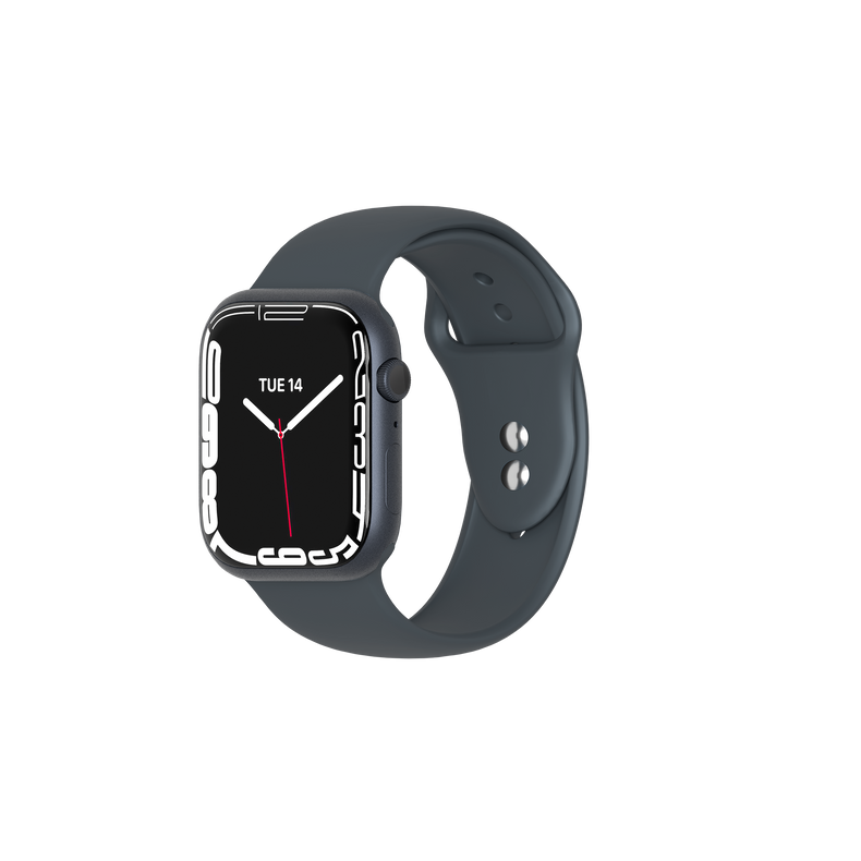 Silicone Band for Apple Watch 3/4/5/6/7/SE 42/44/45mm - Black - Cygnett (AU)