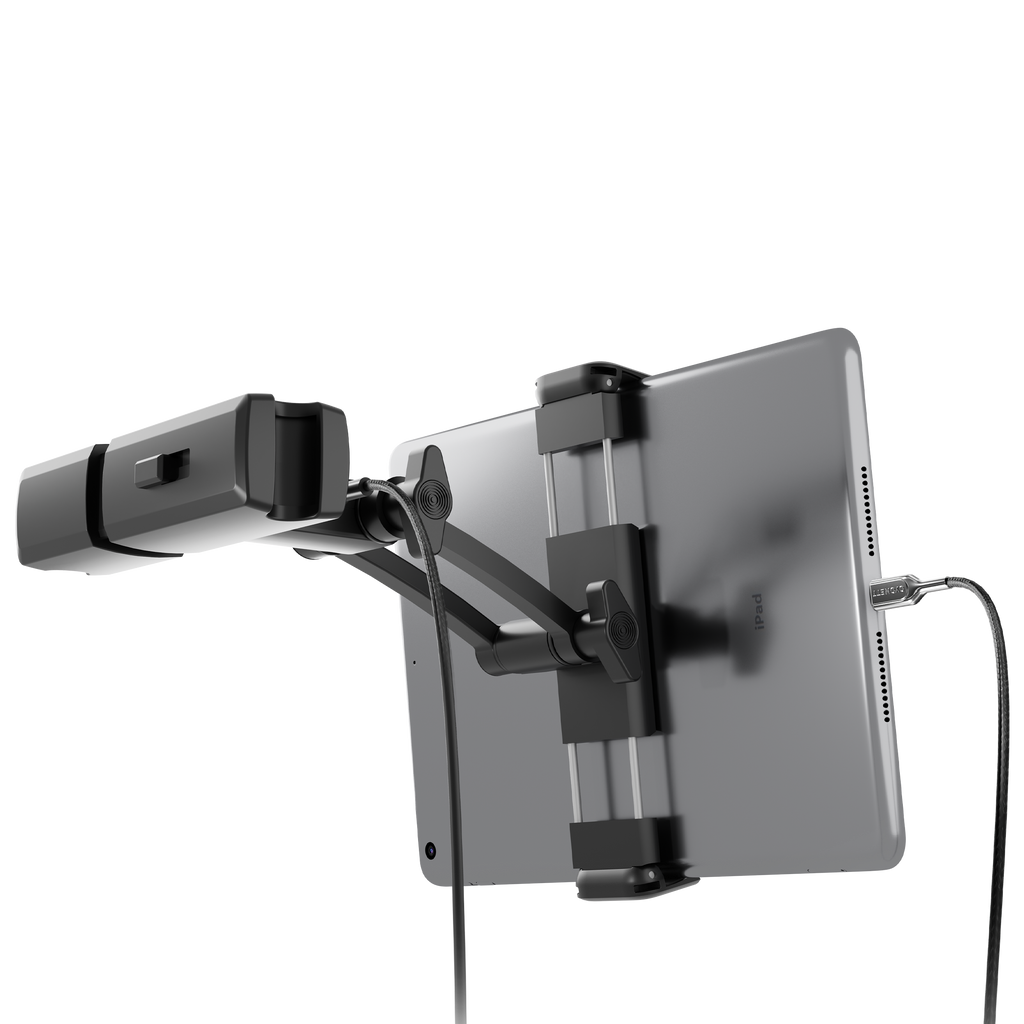 Adjustable Car Tablet Mount with Multiple USB Ports