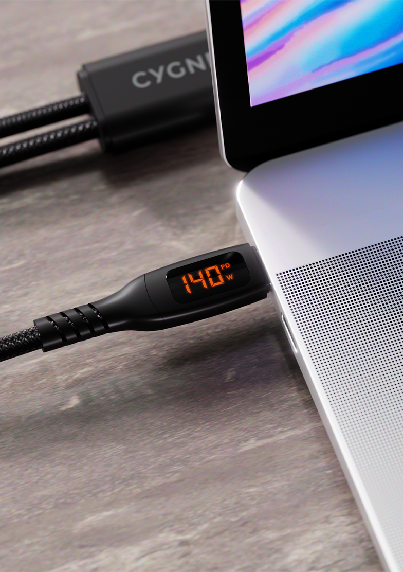 USB-C to Dual USB-C Split LED Cable 140W