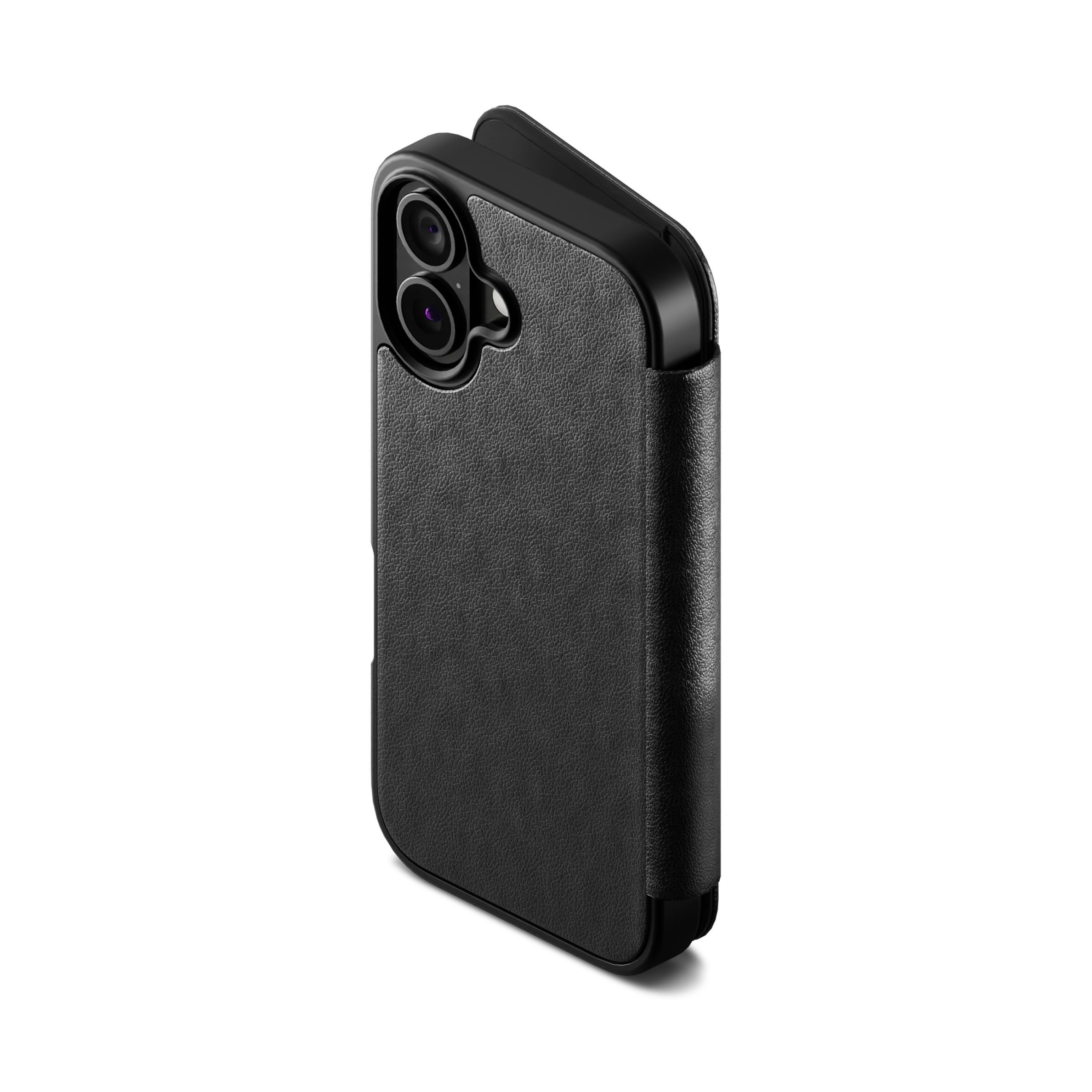 Magnetic Leather Wallet Case for iPhone 17