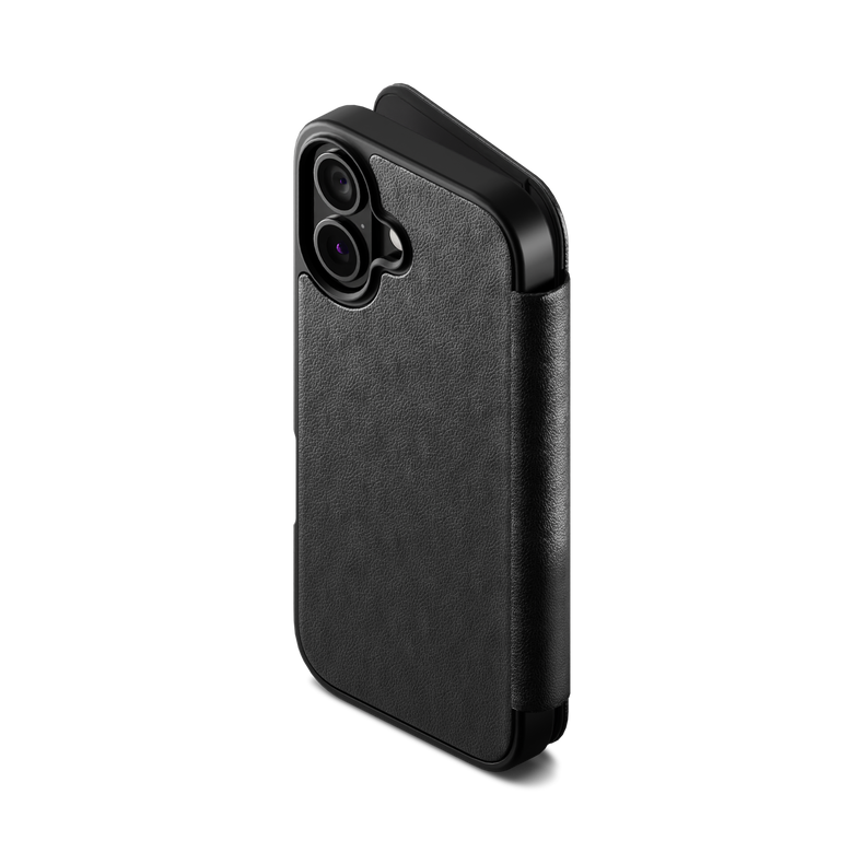 Magnetic Leather Wallet Case for iPhone 17