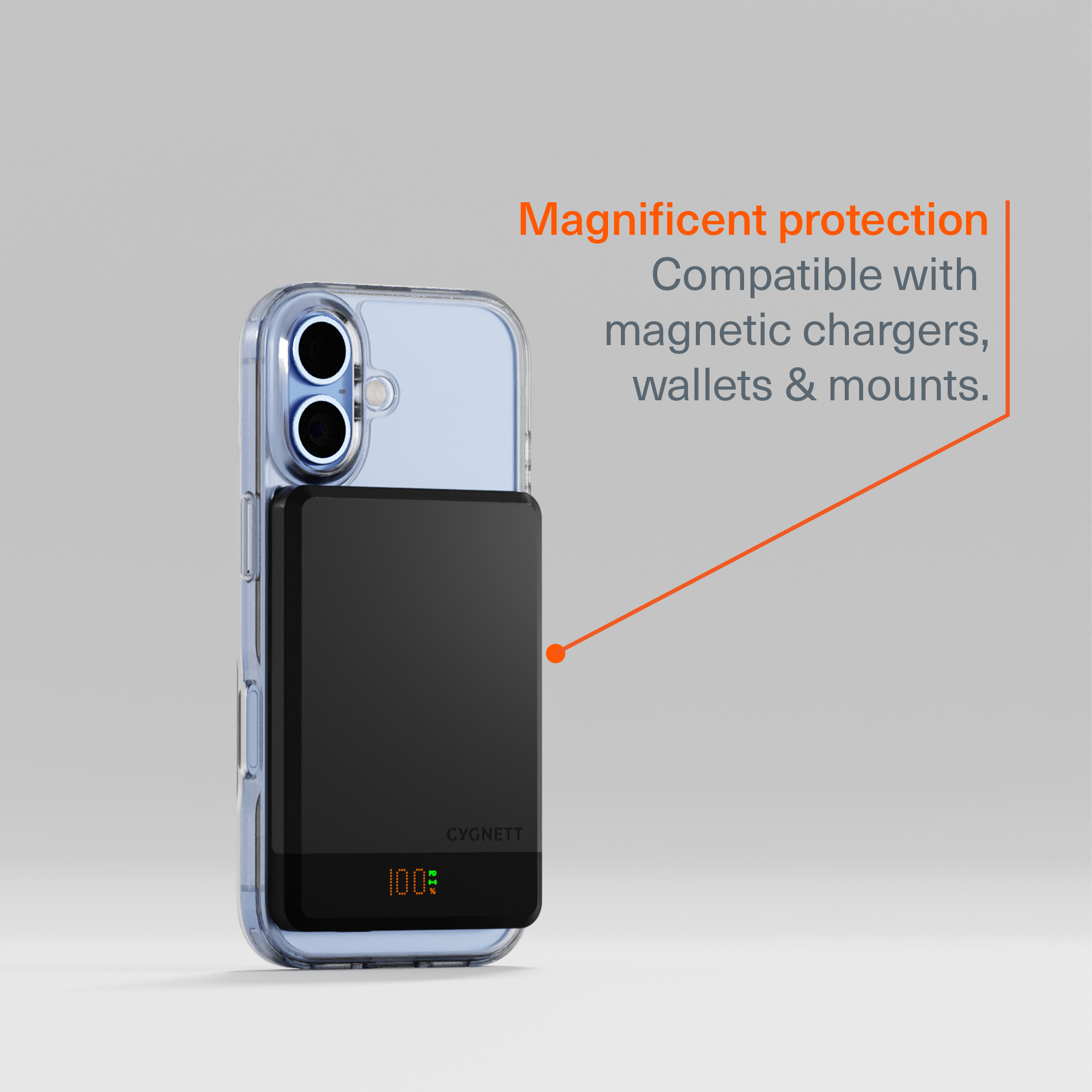 Magnetic Clear Case for iPhone 17