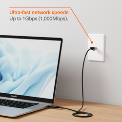 USB-C to RJ45 Gigabit Ethernet Cable - 1m