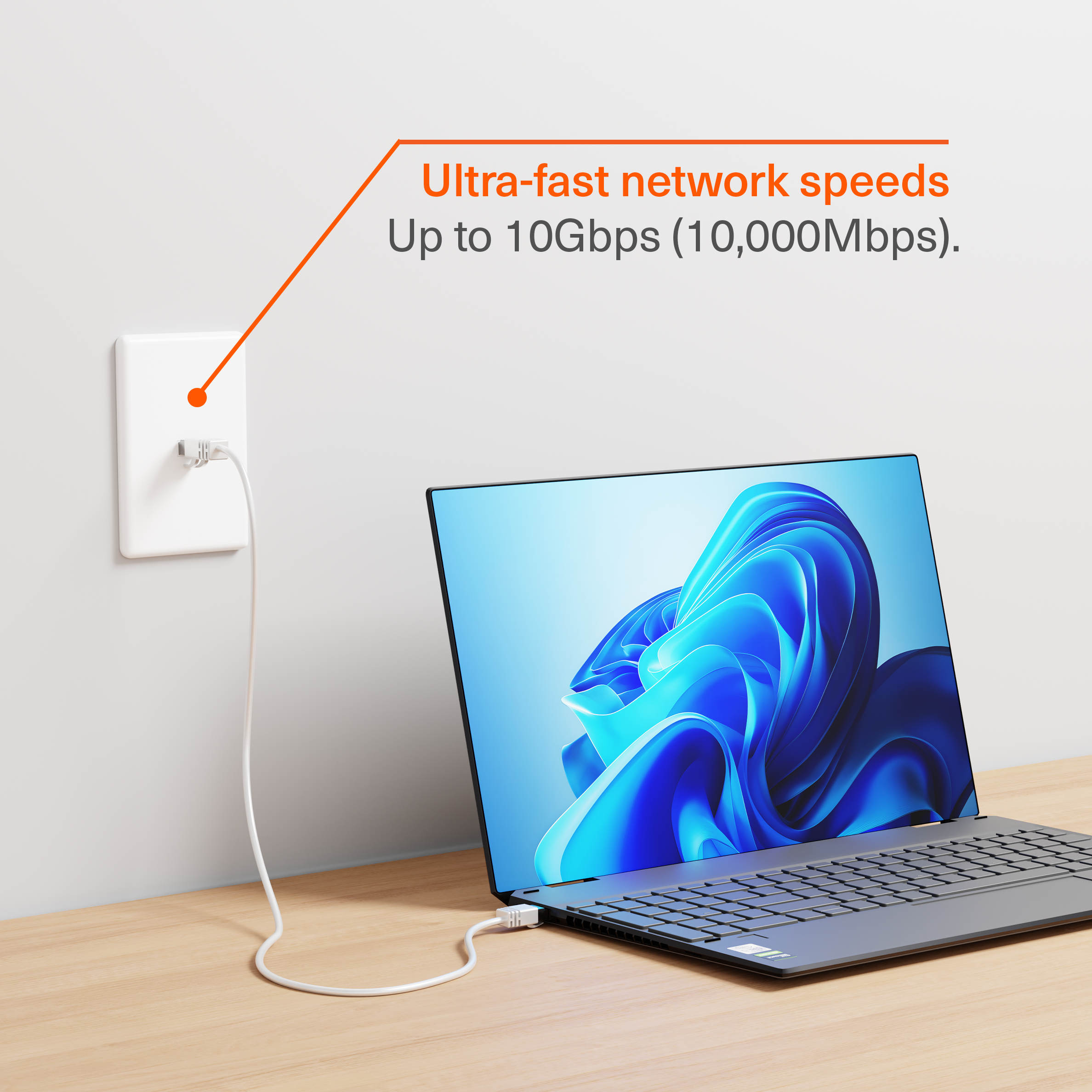 CAT6 RJ45 Gigabit Ethernet Cable - 50cm