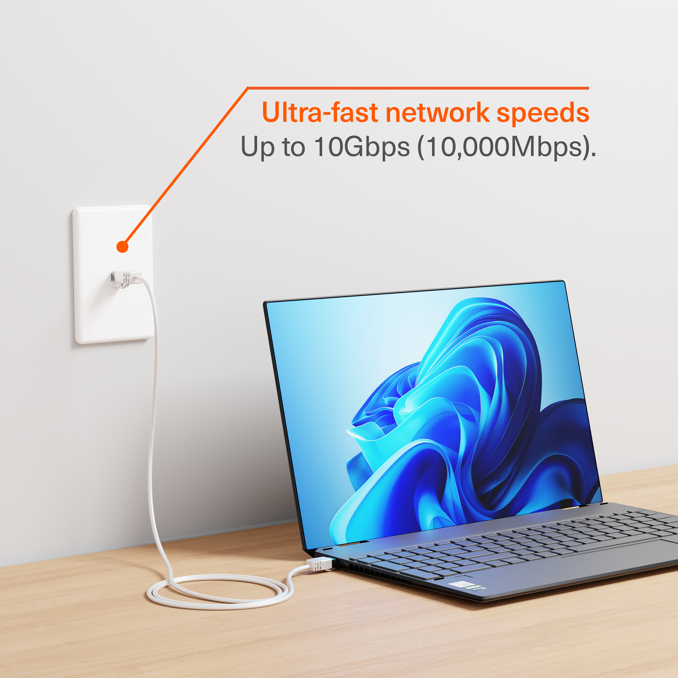 CAT6 RJ45 Gigabit Ethernet Cable - 2m