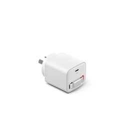 USB-C GaN Wall Charger with Retractable Cable 30W