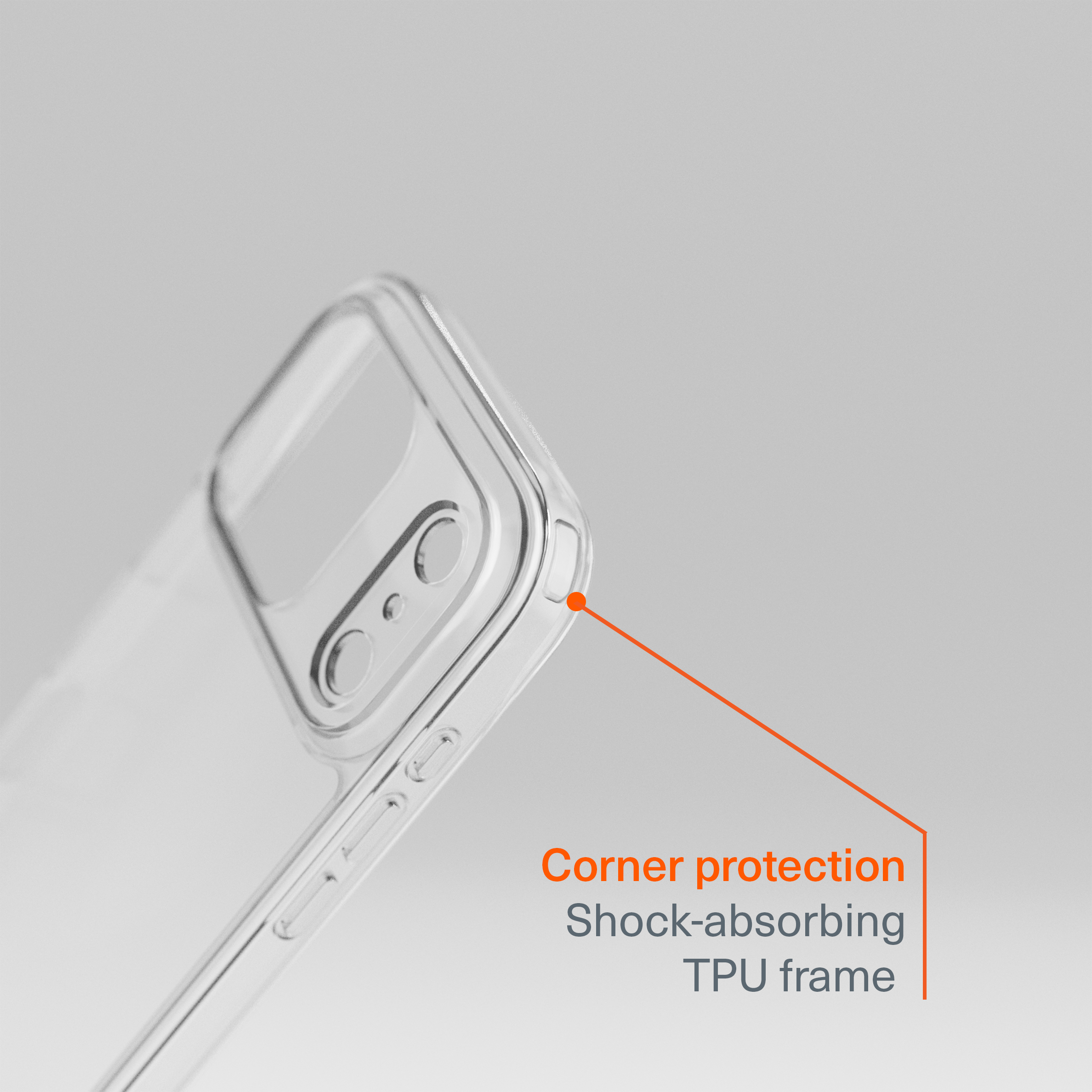 Protective Clear Case for iPhone 17 Pro