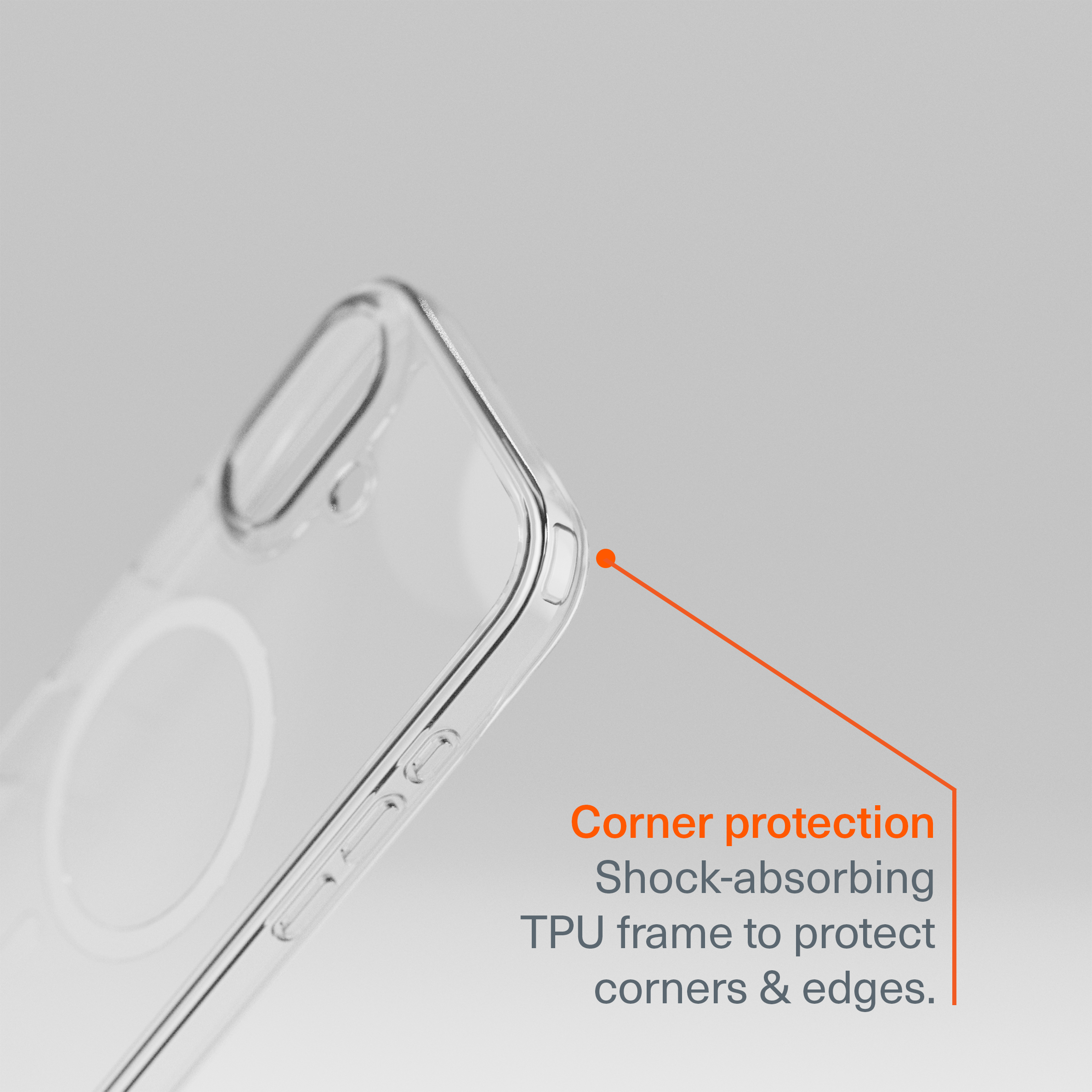 Magnetic Clear Case for iPhone 17