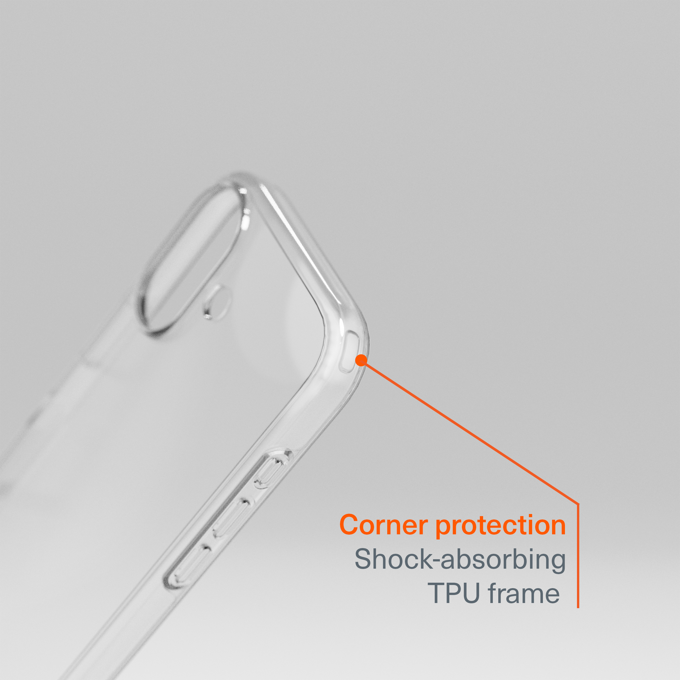 Protective Clear Case for iPhone 17