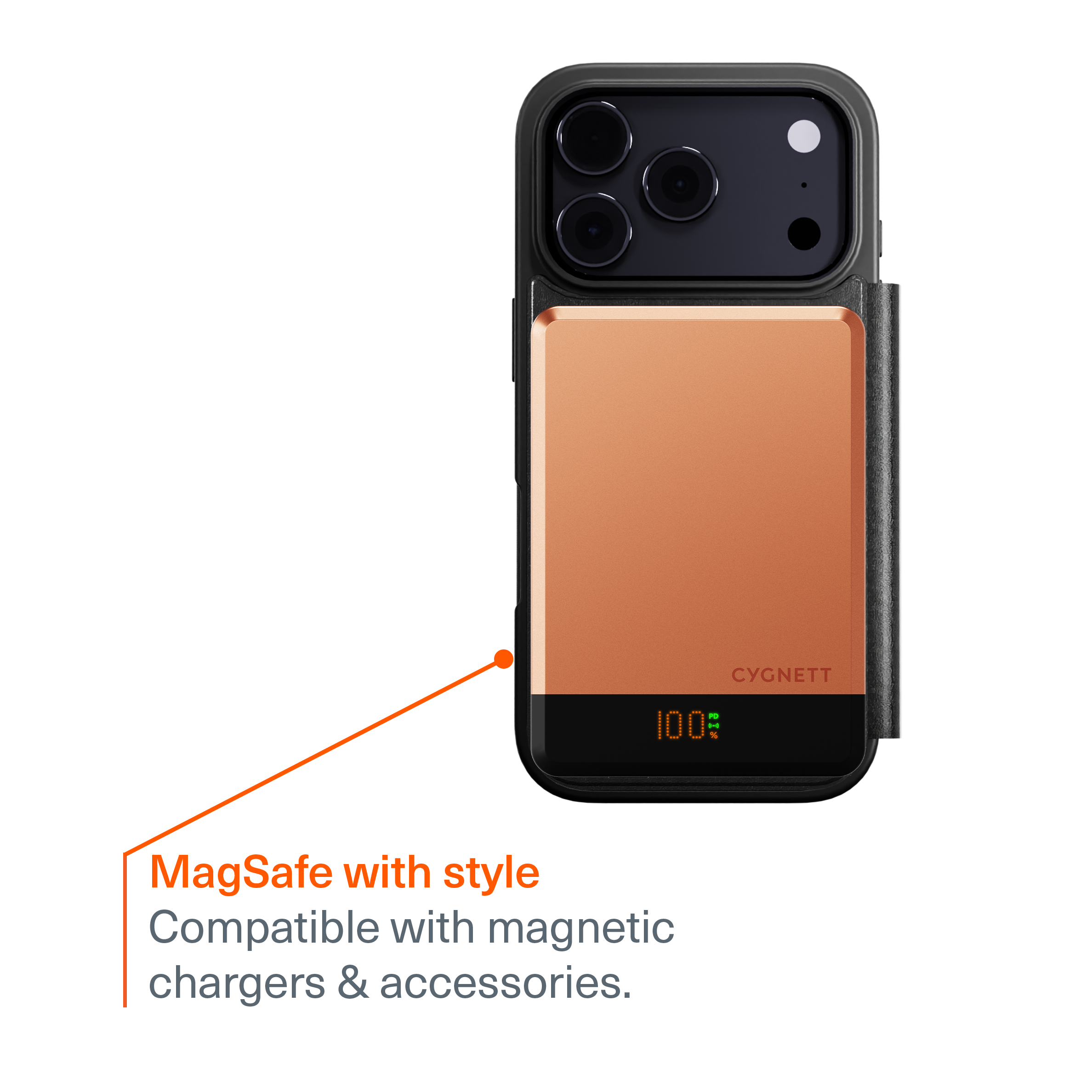 Magnetic Leather Wallet Case for iPhone 17 Pro