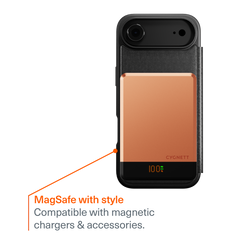 Magnetic Leather Wallet Case for iPhone Air