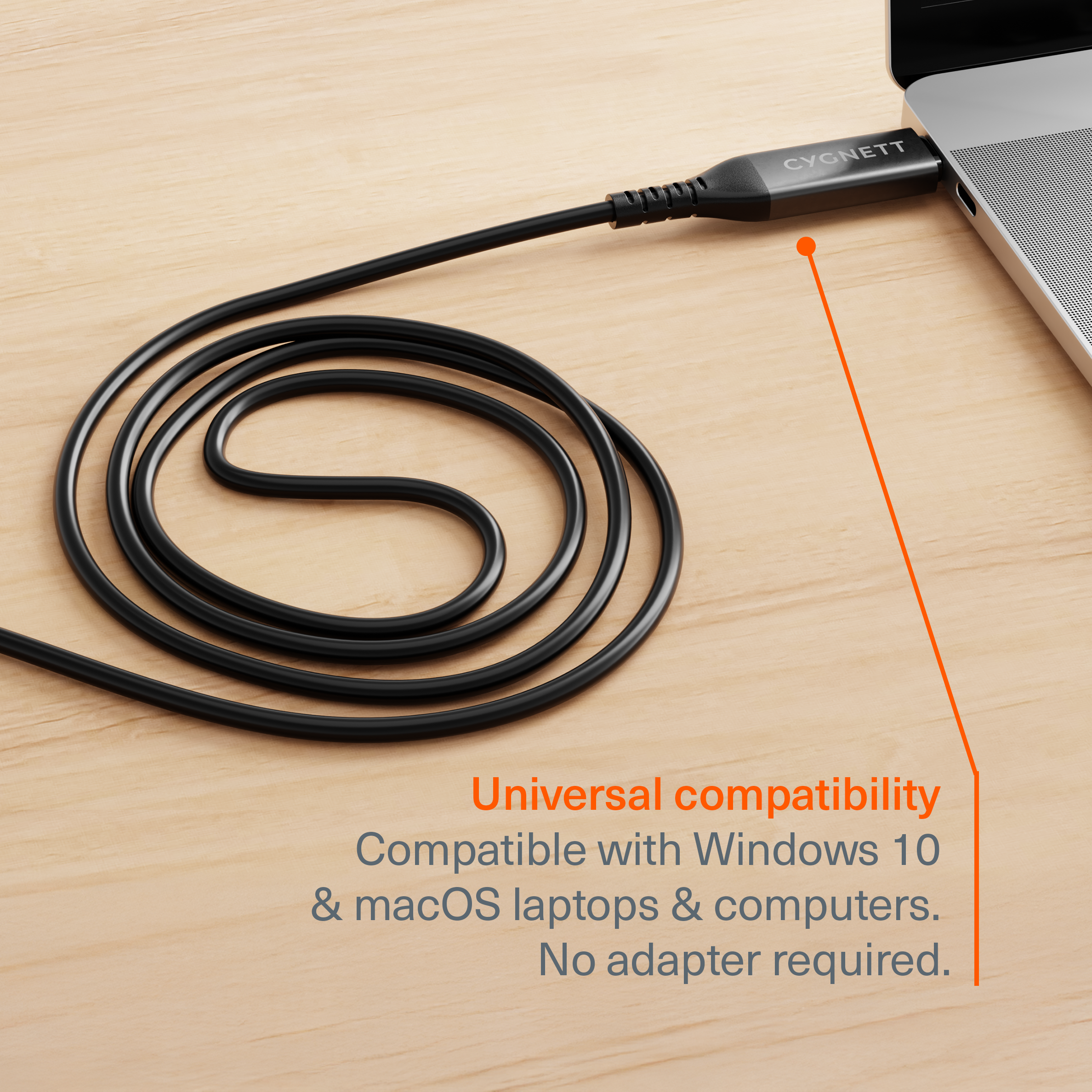 USB-C to RJ45 Gigabit Ethernet Cable - 5m