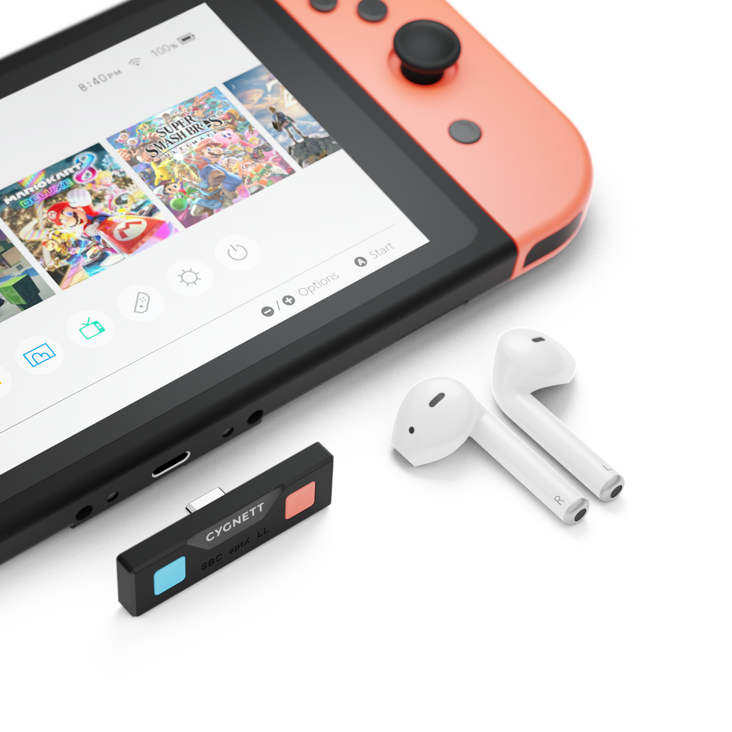 Wireless Audio Adapter for Nintendo Switch