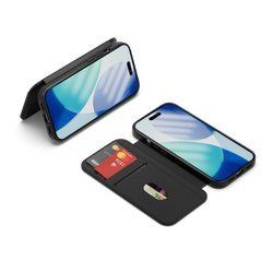 Magnetic Leather Wallet Case for iPhone Air