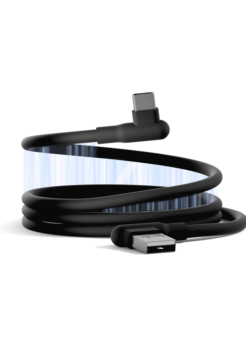 Right Angle USB-C to USB-A Magnetic Cable