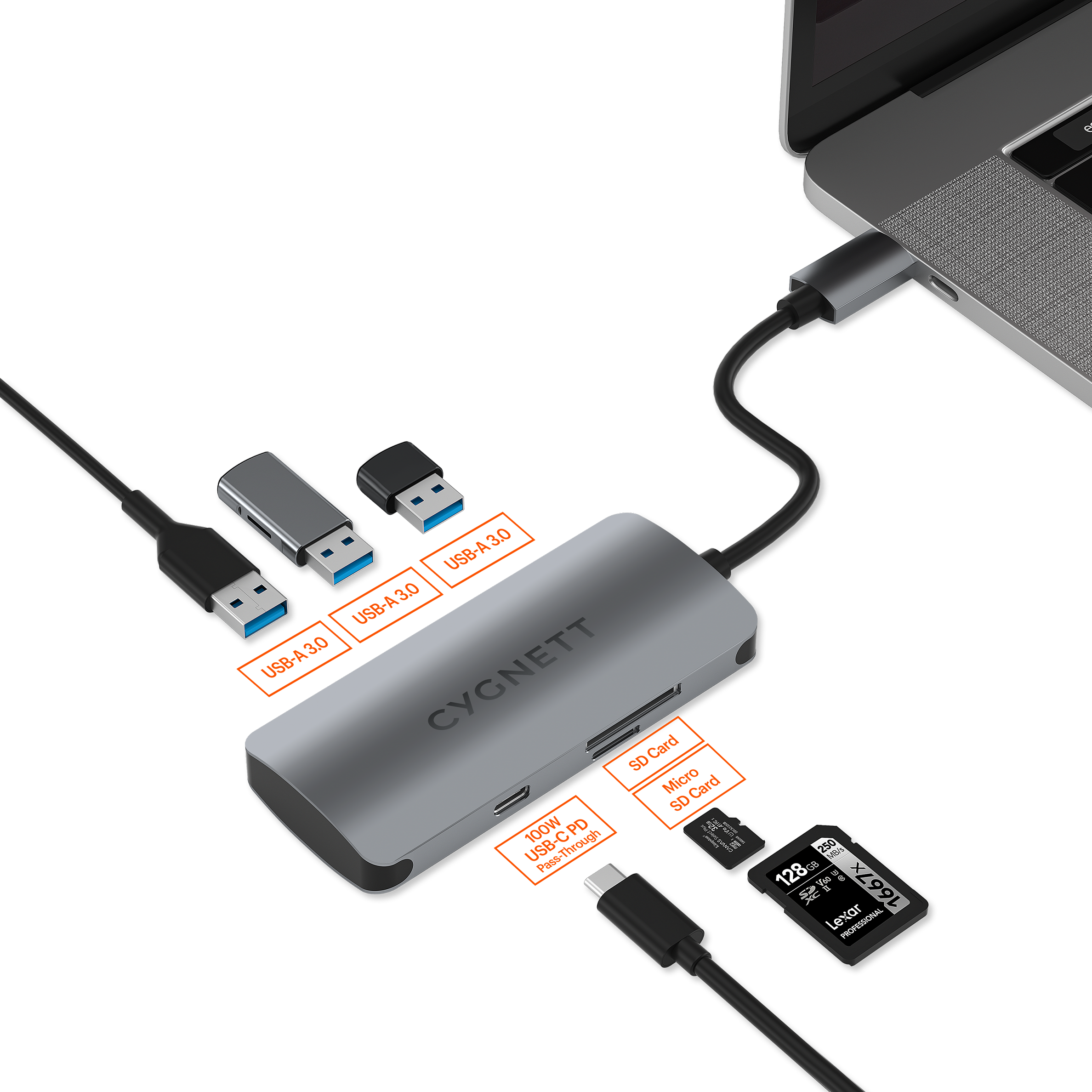 SlimMate USB-C Hub - Cygnett (AU)