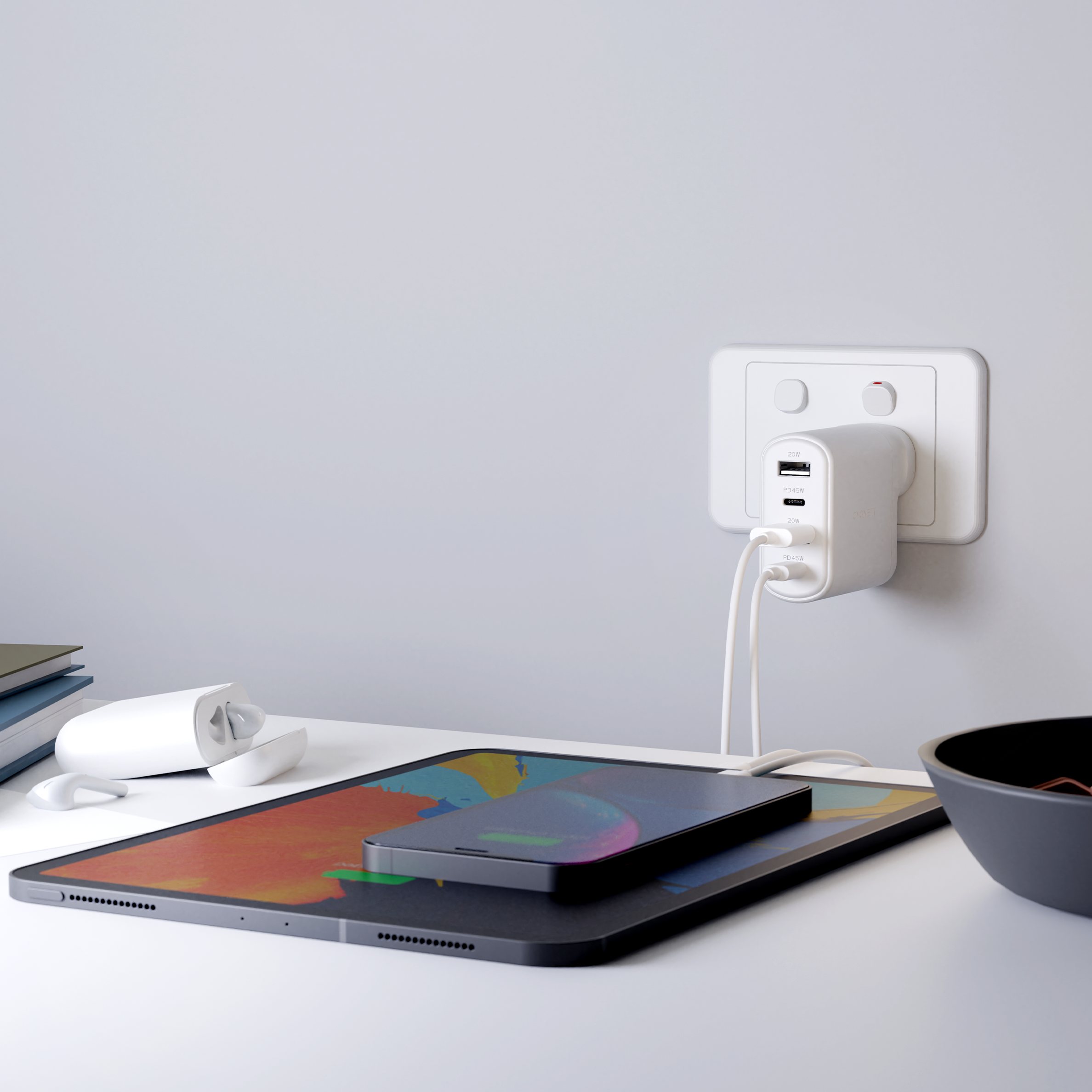45W Multiport Wall Charger - Cygnett (AU)