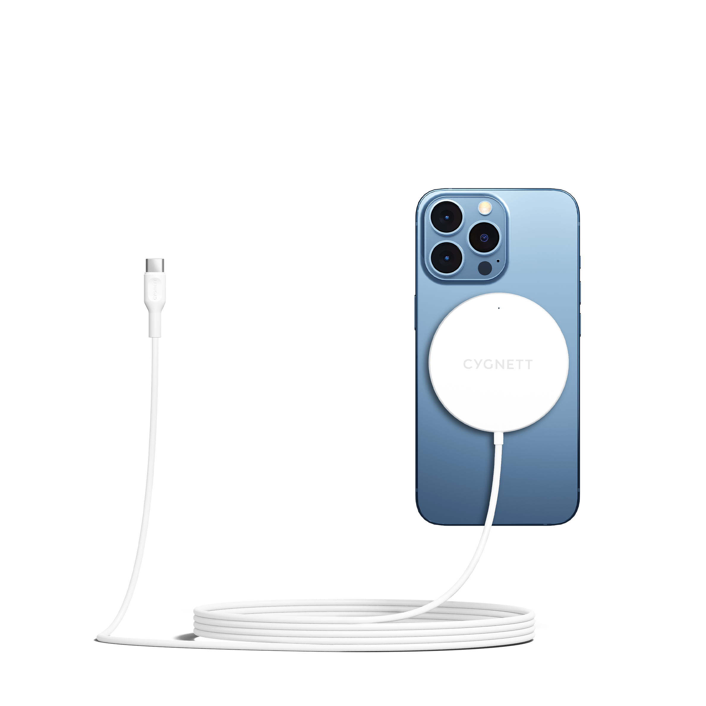 Magnetic Wireless Charging Cable - White 2M - Cygnett (AU)