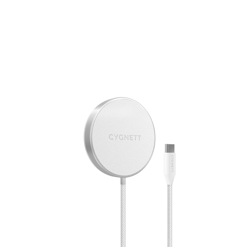 15W MagSafe Wireless Charging Cable - White 1.2M - Cygnett (AU)