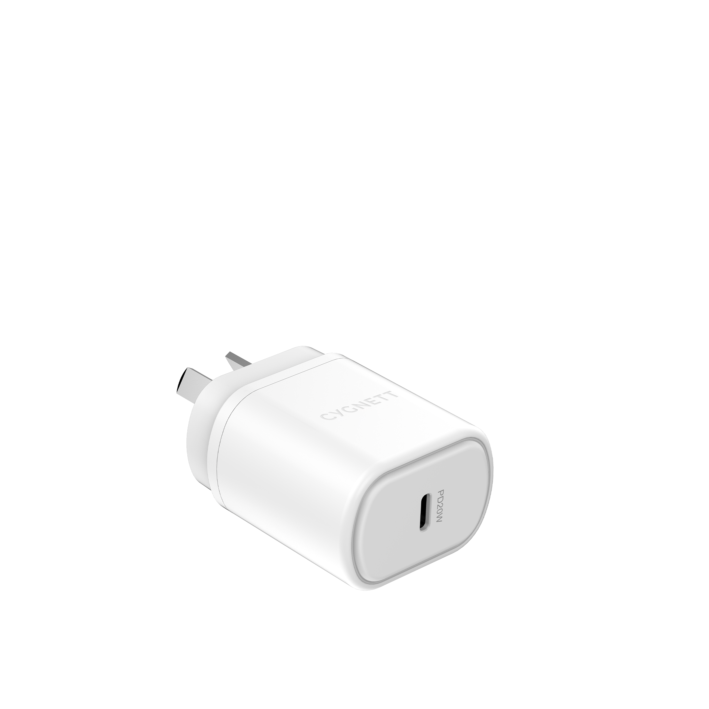 20W USB-C Wall Charger + 1.2M Lightning to USB-C Cable - Cygnett (AU)