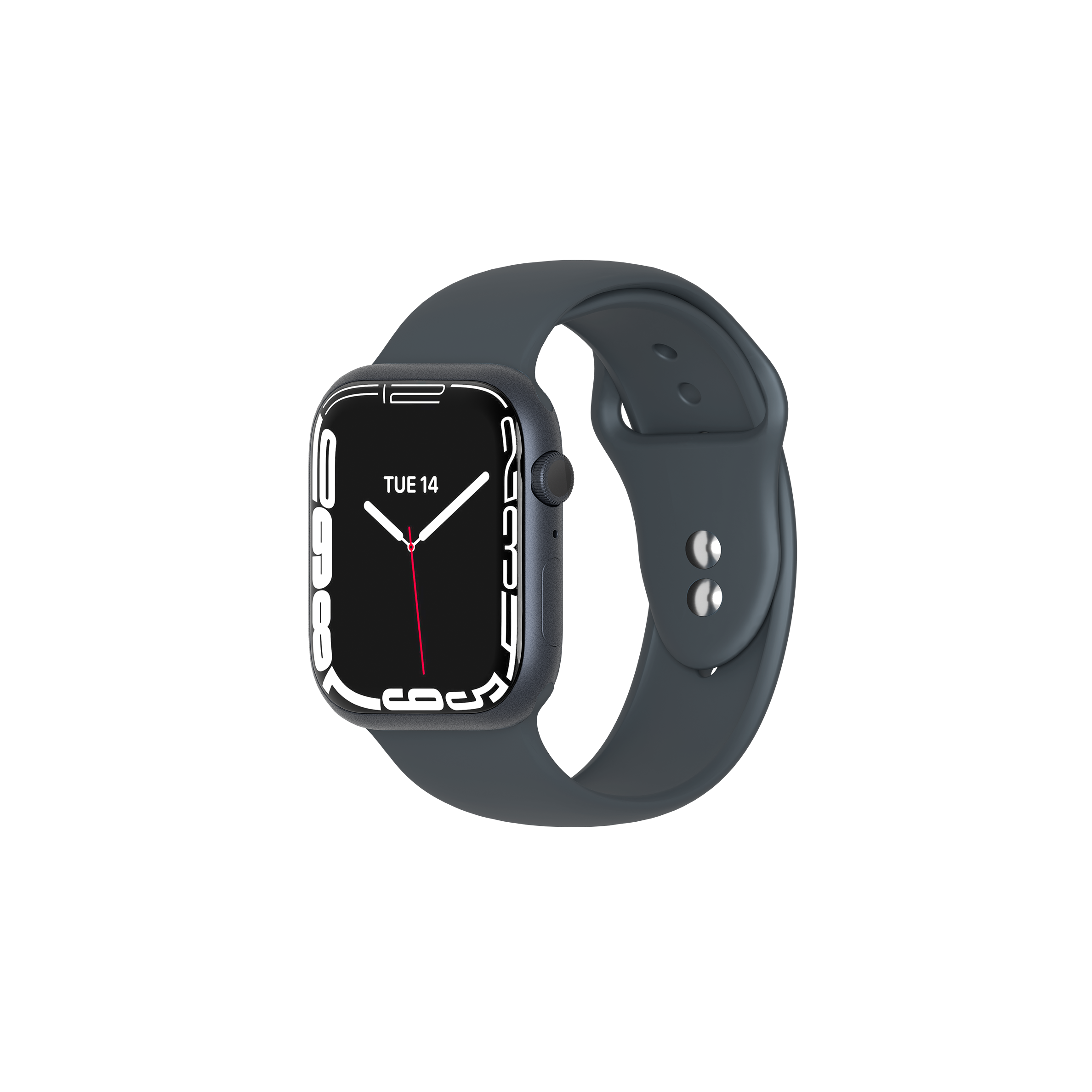 Silicone Bands for Apple Watch 3 4 5 6 7 SE 38 40 41mm Black