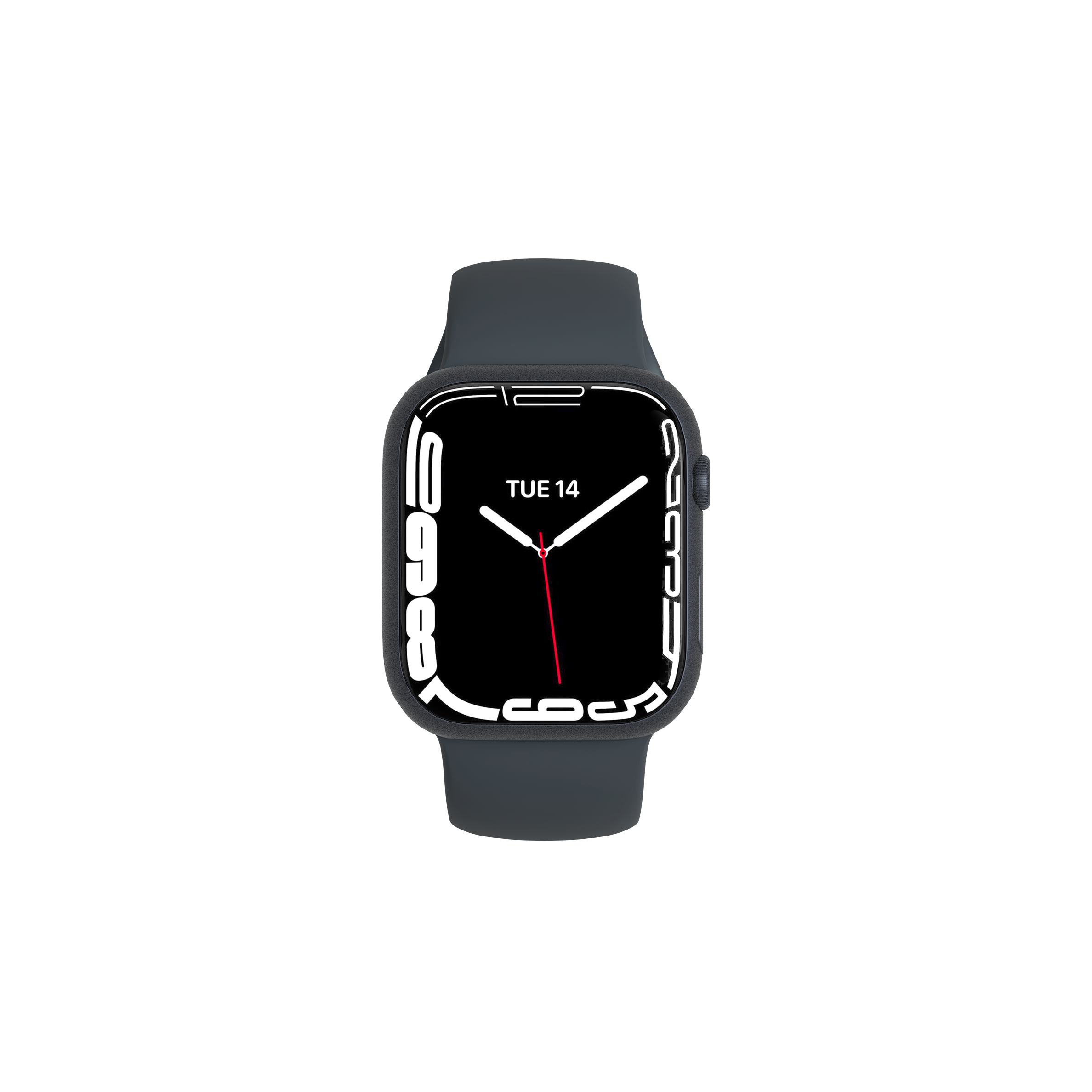 Silicone Bands for Apple Watch 3/4/5/6/7/SE (38/40/41mm) - Black - Cygnett (AU)