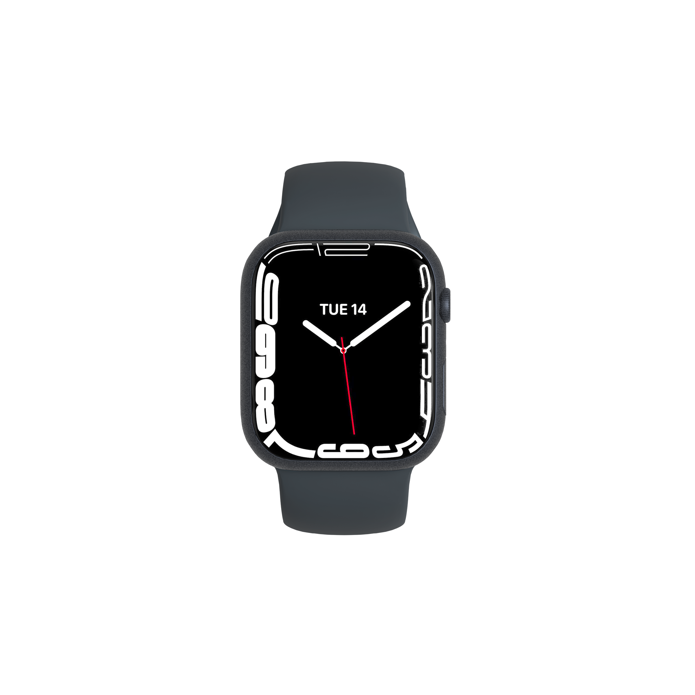 Silicone Band for Apple Watch 3/4/5/6/7/SE 42/44/45mm - Black - Cygnett (AU)
