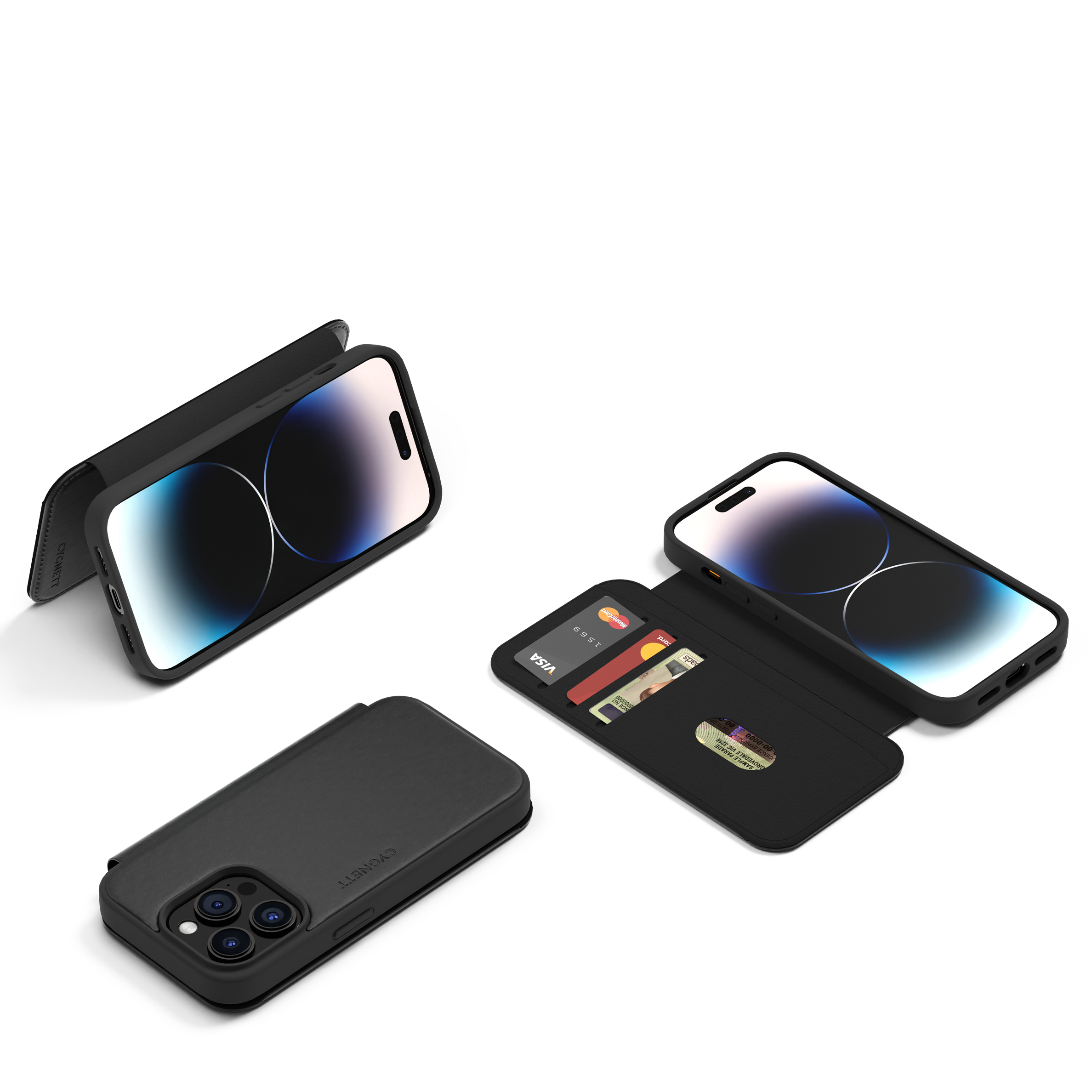 iPhone 14 Pro Max Leather Wallet Case - Cygnett (AU)