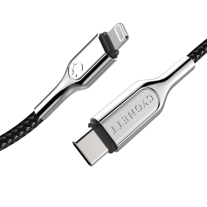 Lightning to USB-C Cable Black - 3m - Cygnett (AU)