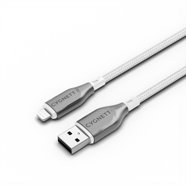 Armoured Lightning to USB-A Cable 3M - White - Cygnett (AU)