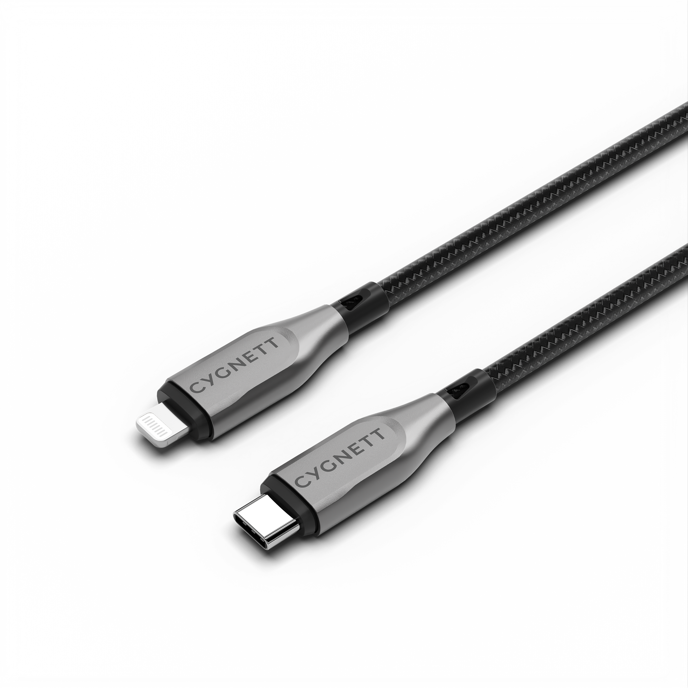 Armoured Lightning to USB-C Cable 2M - Black - Cygnett (AU)