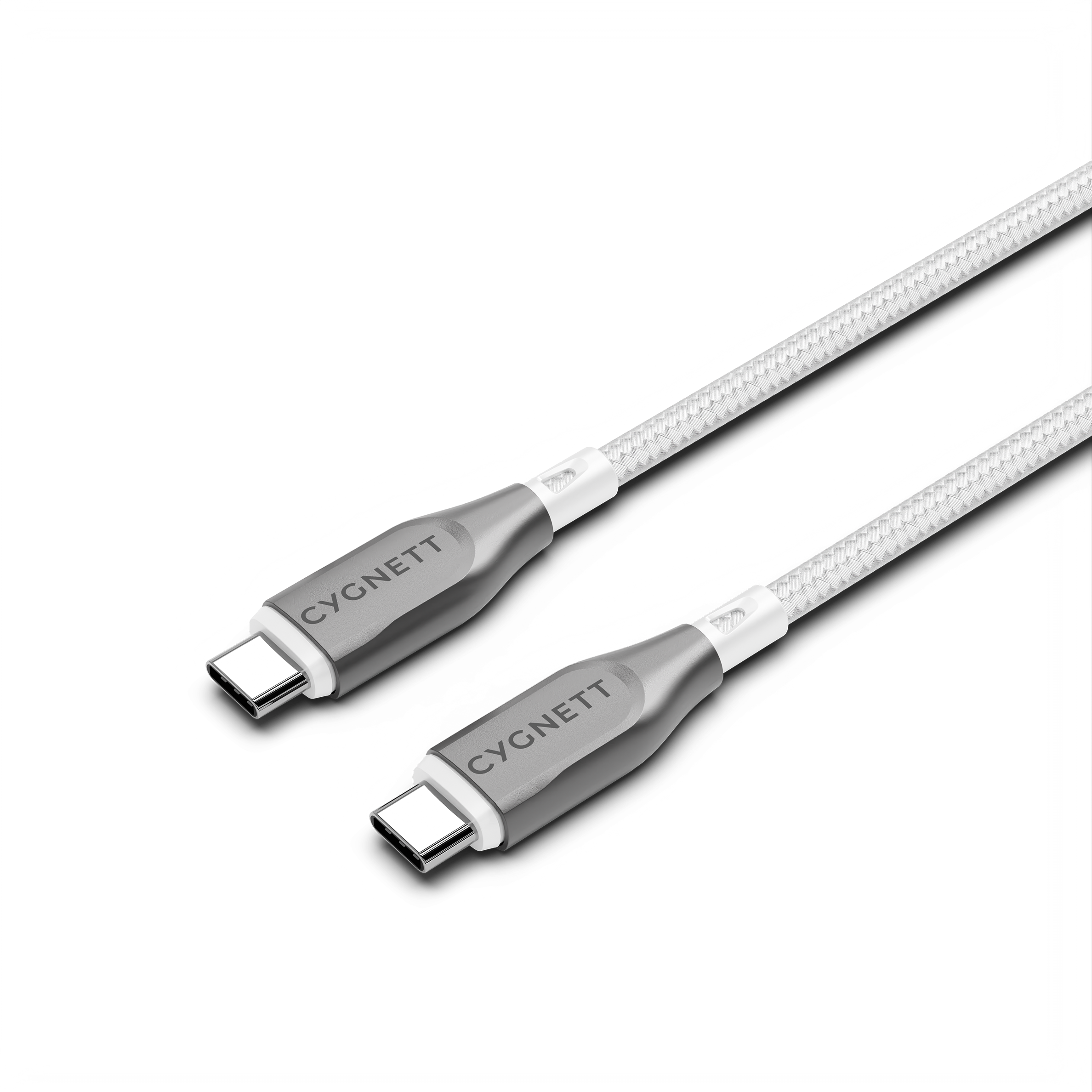 Armoured USB-C to USB-C Cable 2M  – White - Cygnett (AU)