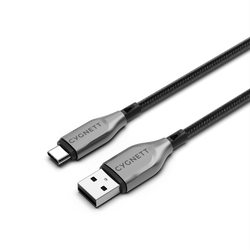 Armoured USB-C to USB-A Cable 1M - Black - Cygnett (AU)