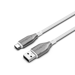 Armoured USB-C to USB-A Cable 2M - White - Cygnett (AU)