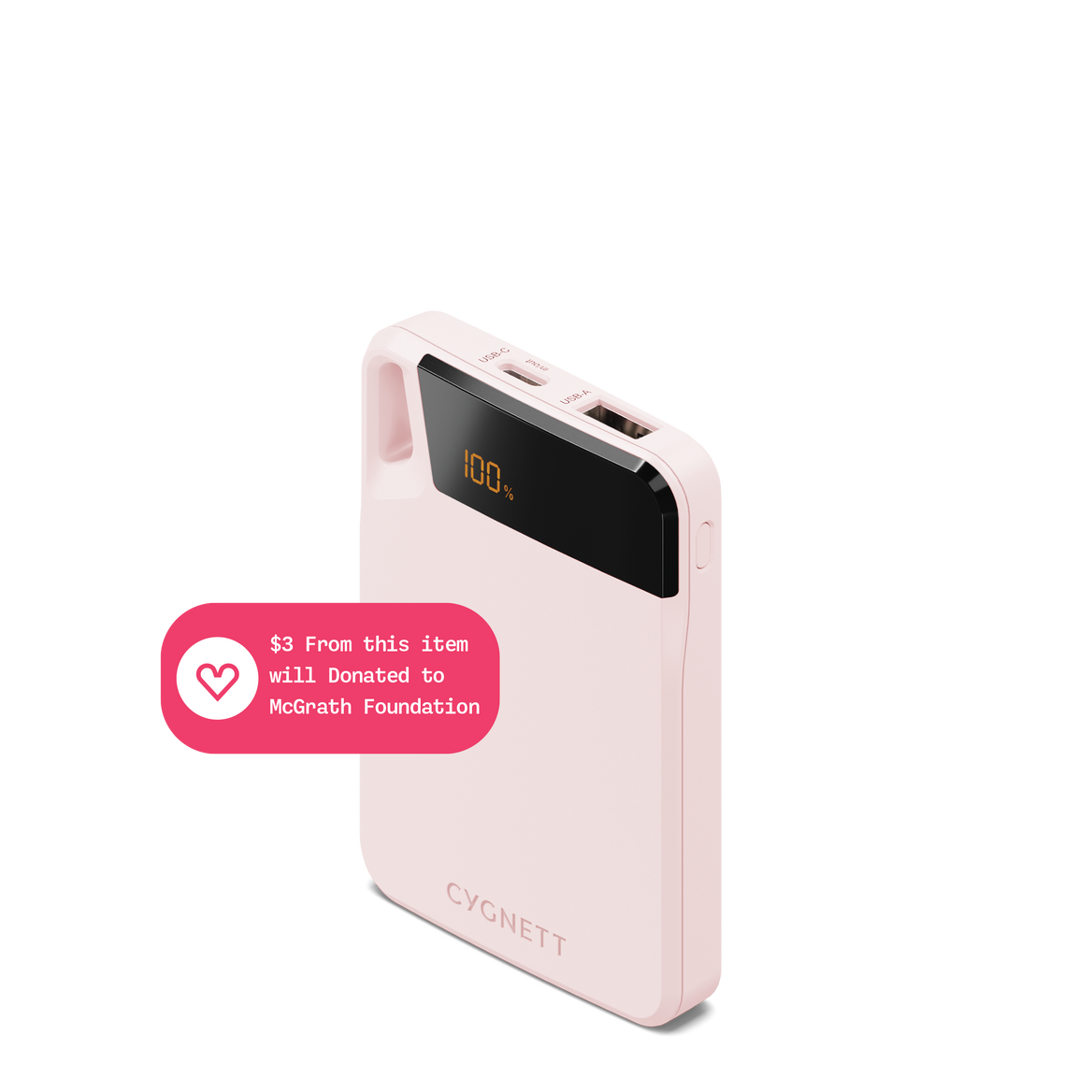 Power Bank 5K - Pink - Cygnett (AU)