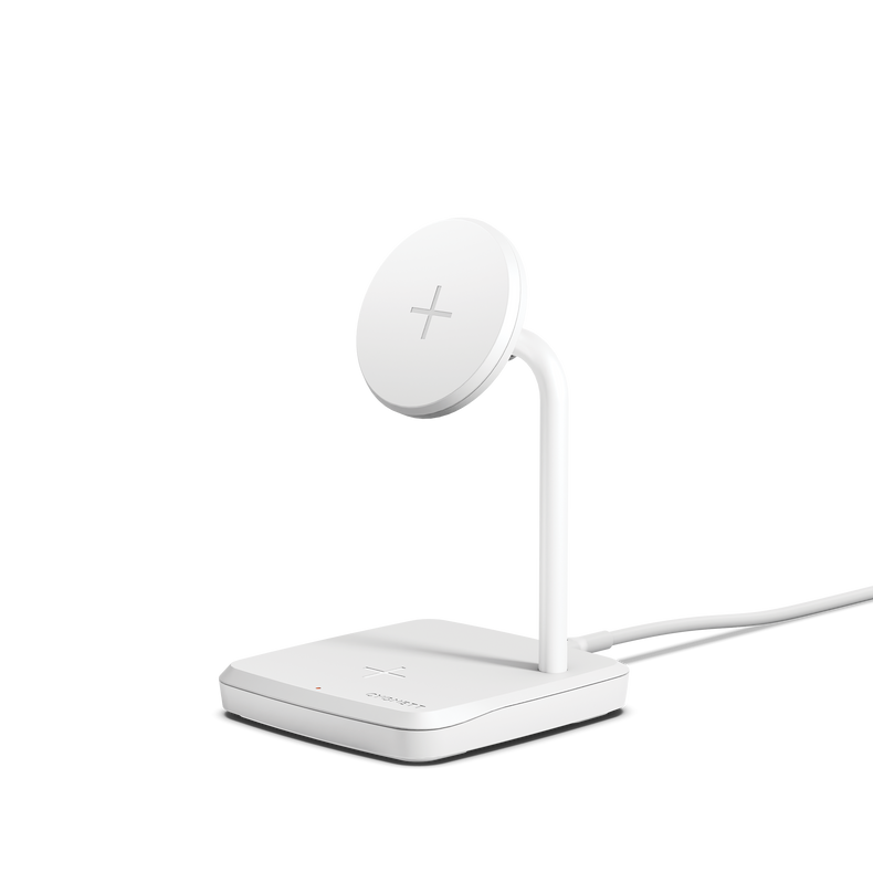 ChargeBase 2-in-1 Magnetic Wireless Charger - White - Cygnett (AU)