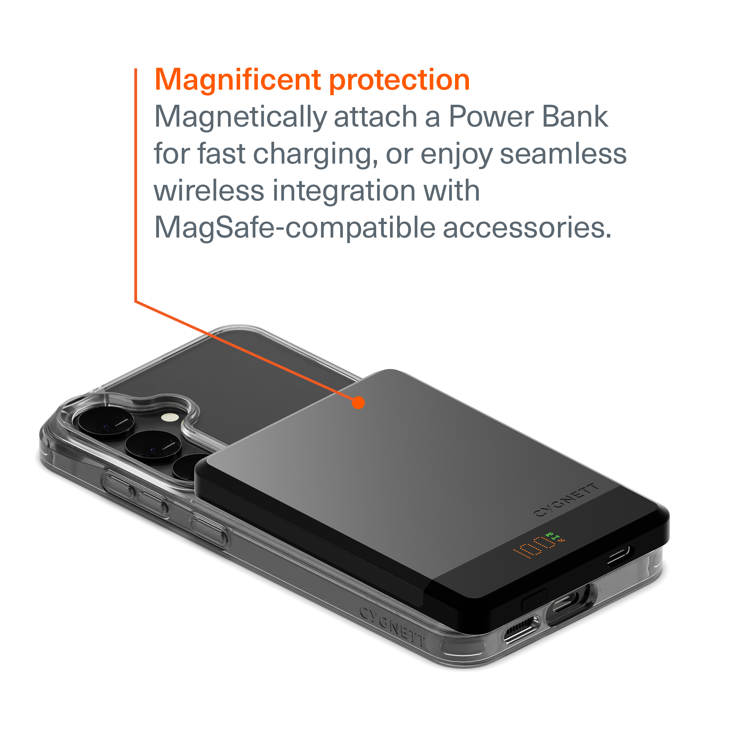 Clear Magnetic Case Samsung Galaxy S25