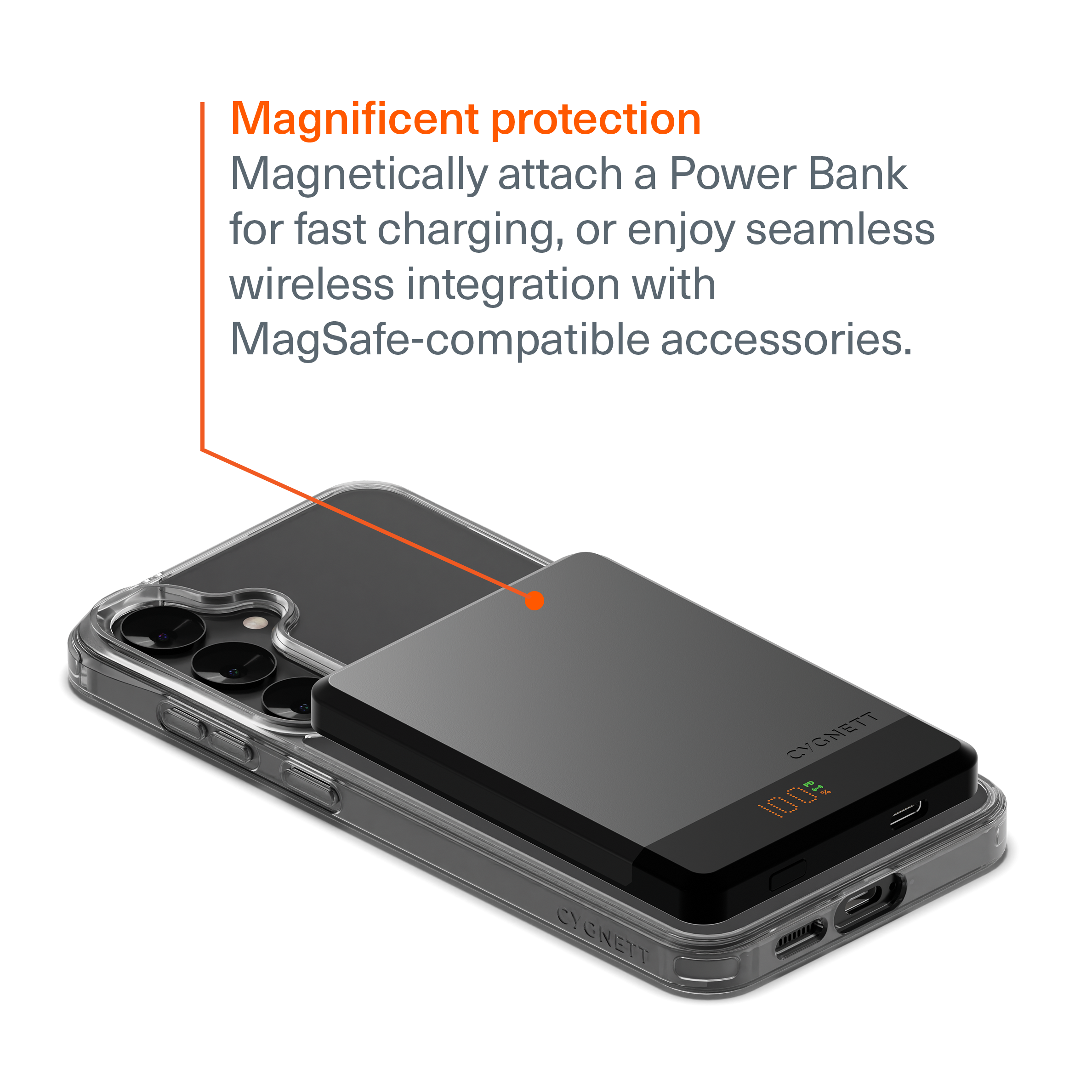 Clear Magnetic Case Samsung Galaxy S25+