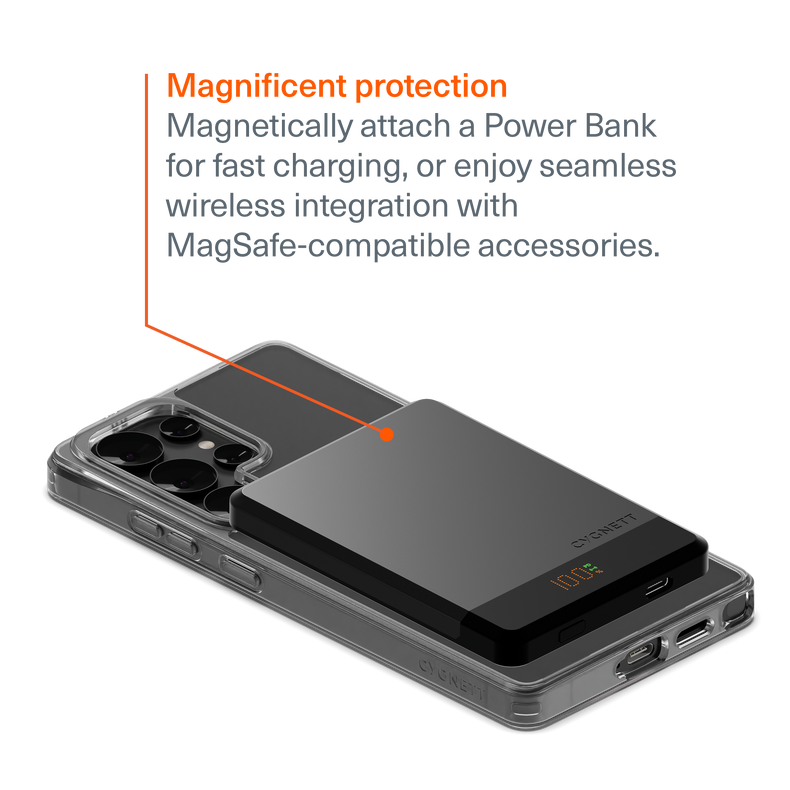 Clear Magnetic Case Samsung Galaxy S25 Ultra