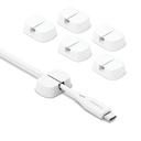 Single Slot Cable Organisers 6 Pack - White - Cygnett (AU)