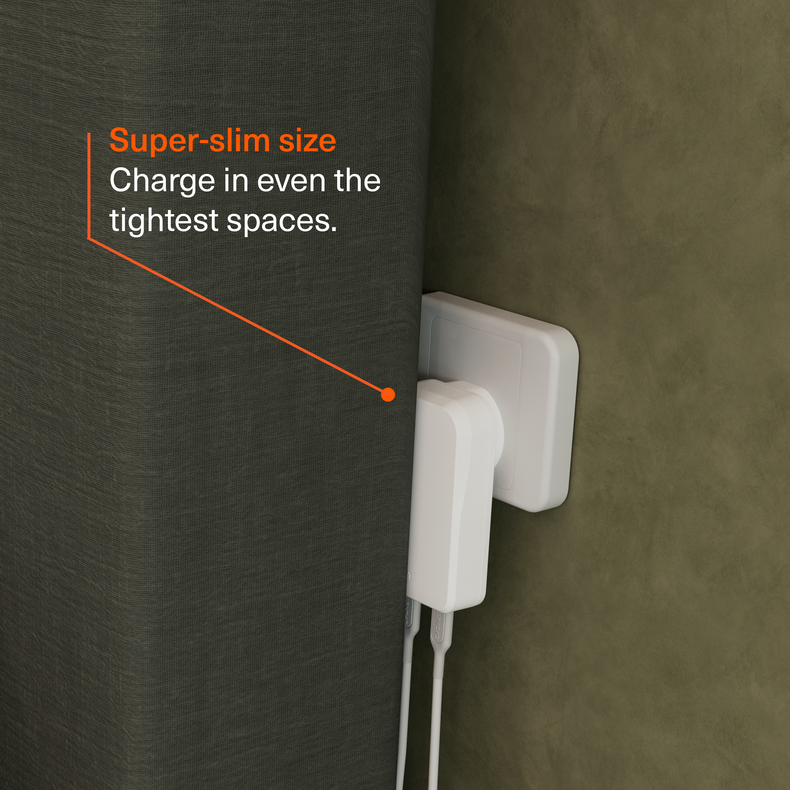 Dual USB-C GaN Slim Wall Charger 45W