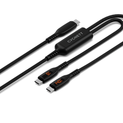 USB-C to Dual USB-C Split LED Cable 140W - Cygnett (AU)