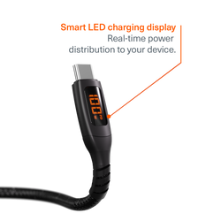 USB-C to USB-C LED Cable 100W - 1M