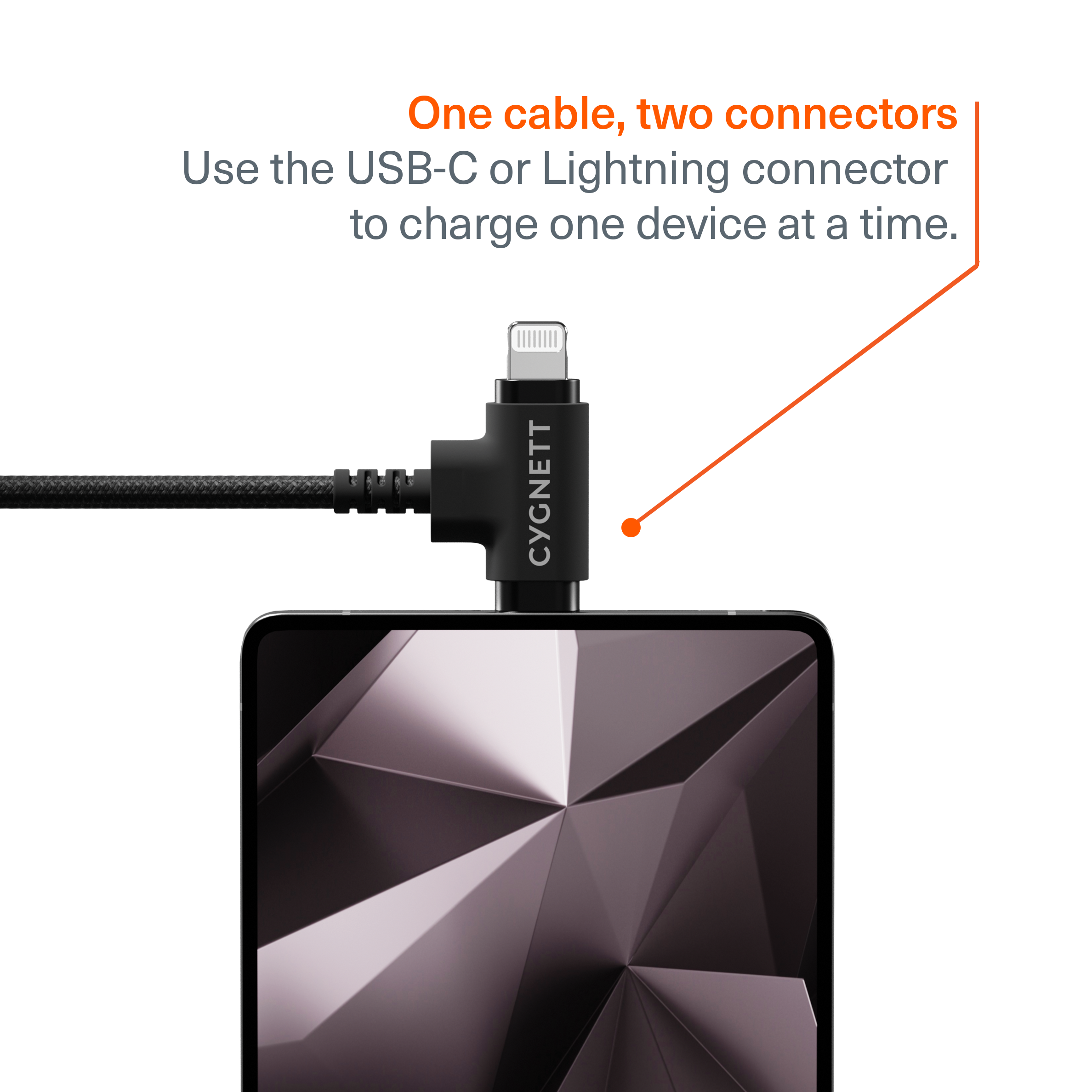USB-C to 2-in-1 Cable 60W - 1M - Cygnett (AU)
