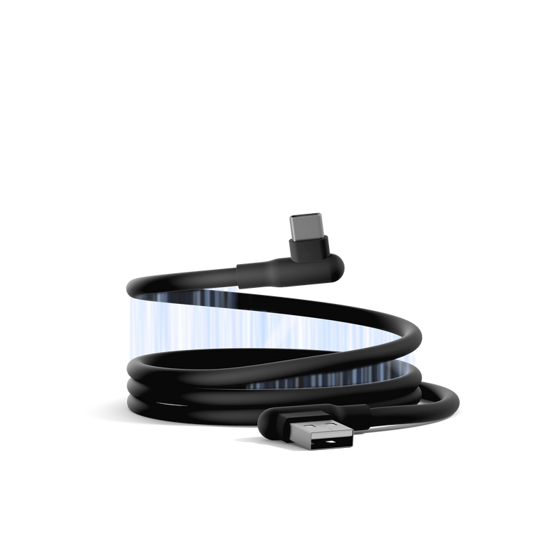 Right Angle USB-C to USB-A Magnetic Cable