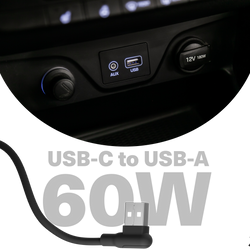 Right Angle USB-C to USB-A Magnetic Cable