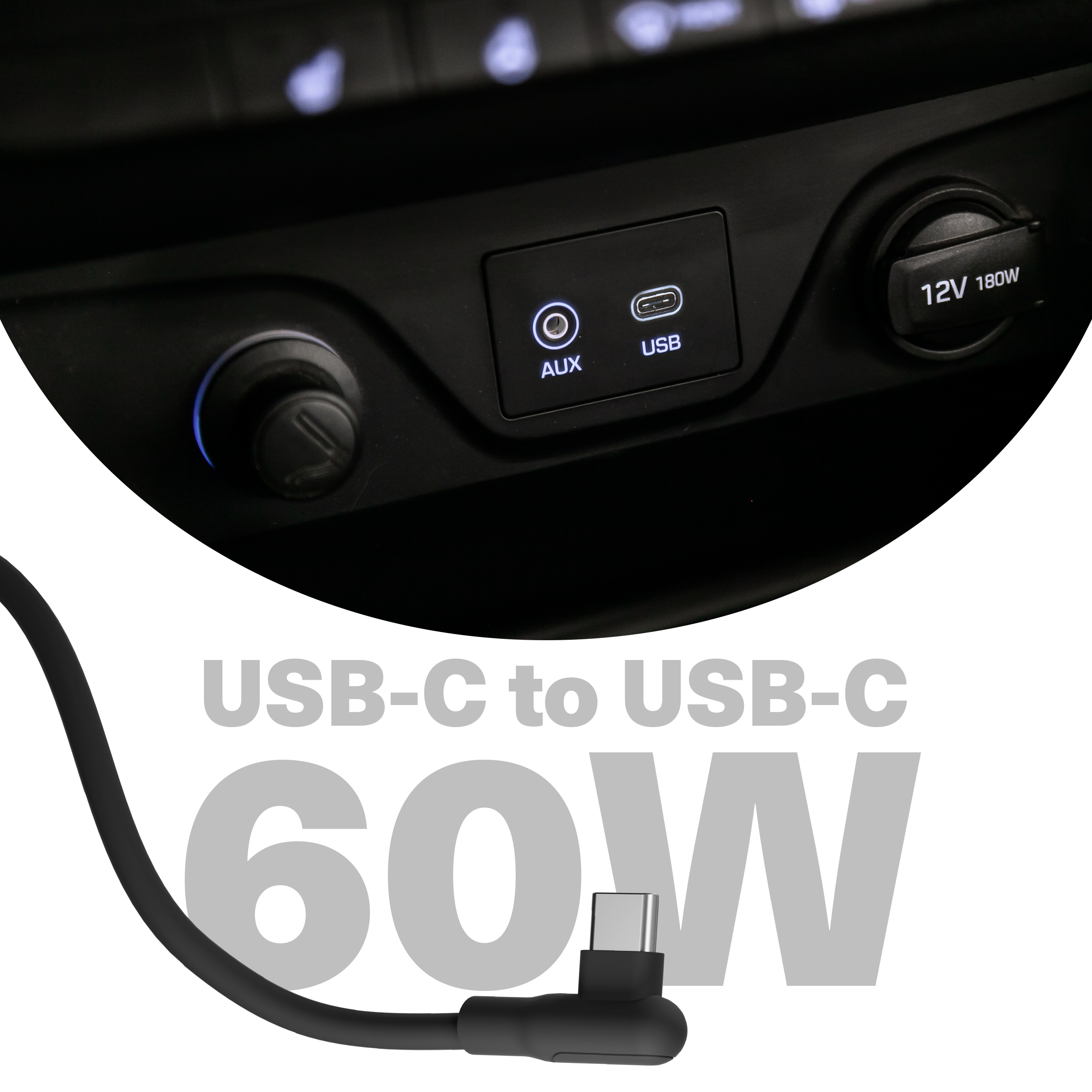 Right Angle USB-C to USB-C Magnetic Cable