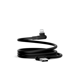 Right Angle Lightning to USB-A Silicone Cable