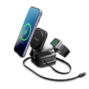 3-in-1 Foldable Wireless Charger with Retractable Cable