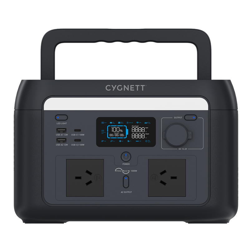 1000W/614.4Wh Portable Power Station